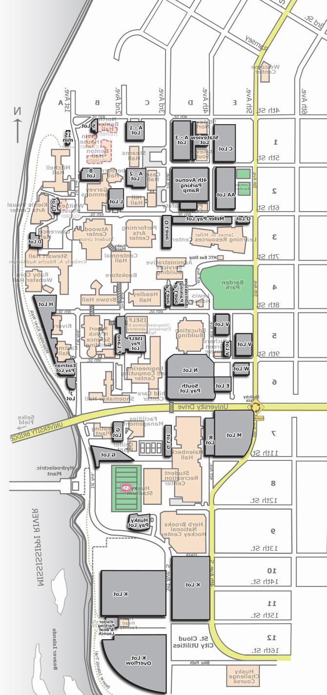 Campus map - parking