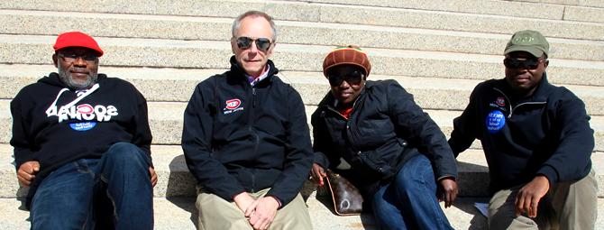 Social work professors at the Minnesota state capitol